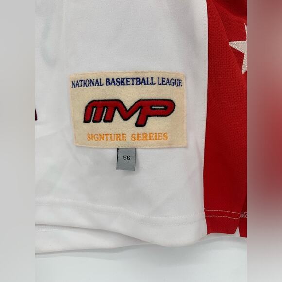 MVP National Basketball League White Red Signatures Jersey Size XXL - Picture 2 of 10